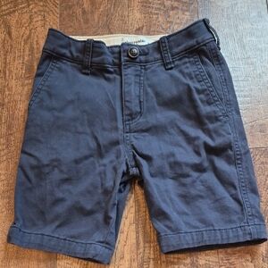 Abercrombie & Fitch Navy Cotton Flat-Front Shorts Boy's Sz 7/8